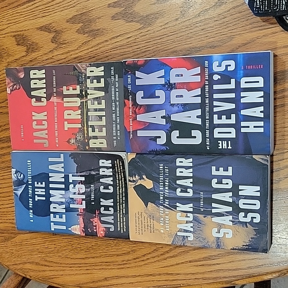 Jack Carr Terminal List series of first 4 books